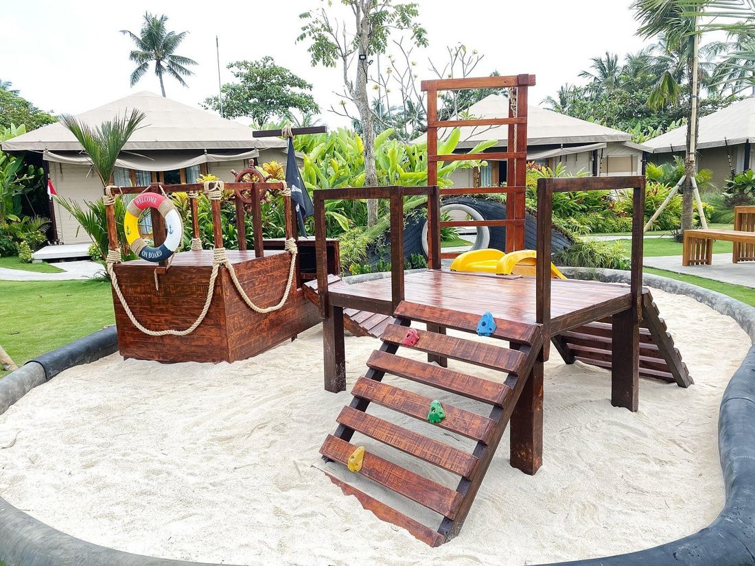The pirate ship playground for kids